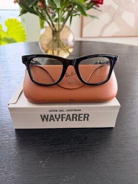 Ray-Ban Wayfarer Black Frame Sunglasses with Brown Case - Gen 2